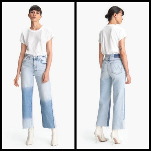💕MOTHER SUPERIOR💕 The Rambler Ankle Fray Jeans ~ Win Some Lose Some 25 NWOT - Picture 1 of 16